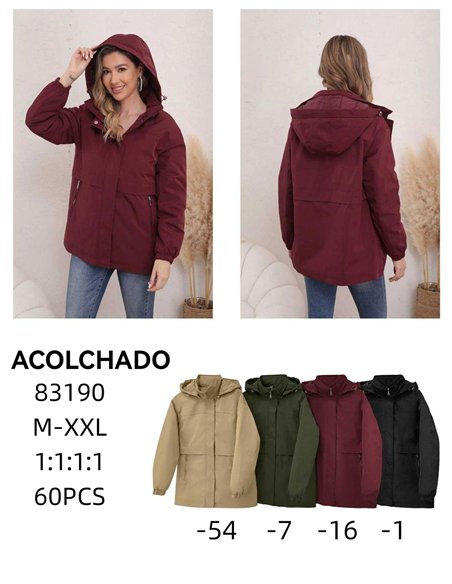 Parka acolchada capucha