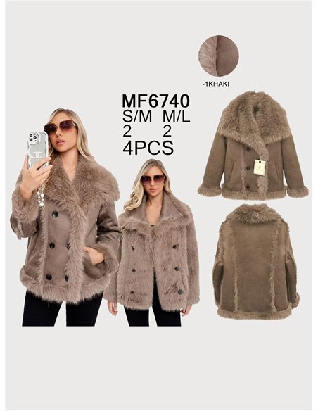 Trench reversible efecto ante pelo