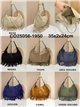 Bolso hobo piel serraje con flecos