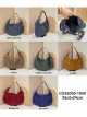 Bolso hobo piel serraje con tachas