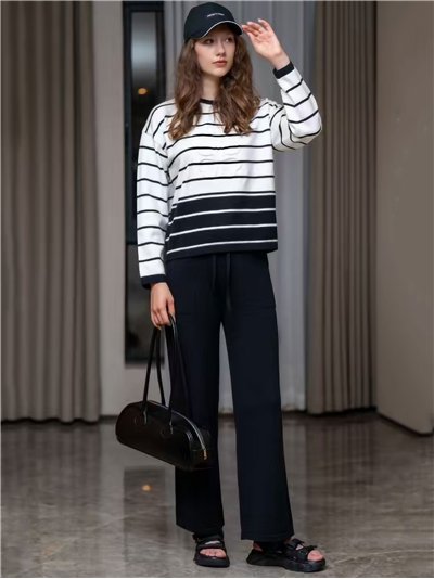 Conjunto Jersey rayas love + Pantalón