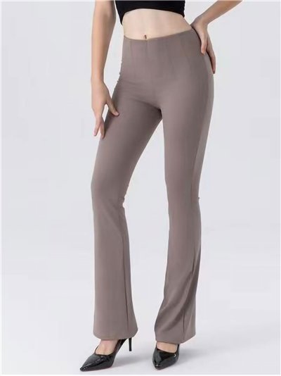 Pantalón flare afelpado