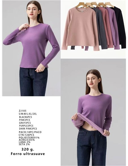 Camiseta térmica soft touch