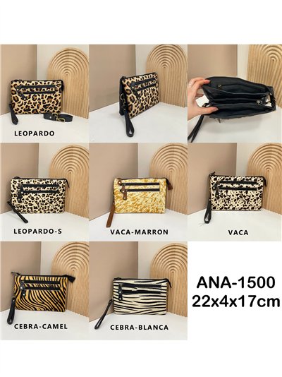 Sobre piel pelo animal print con cremalleras