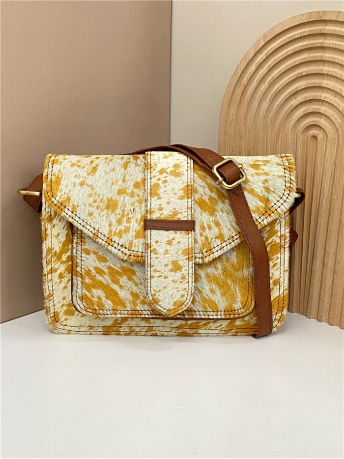 Bandolera solapa pelo animal print