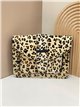 Bandolera solapa pelo animal print