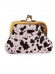 Monedero piel pequeño pelo animal print