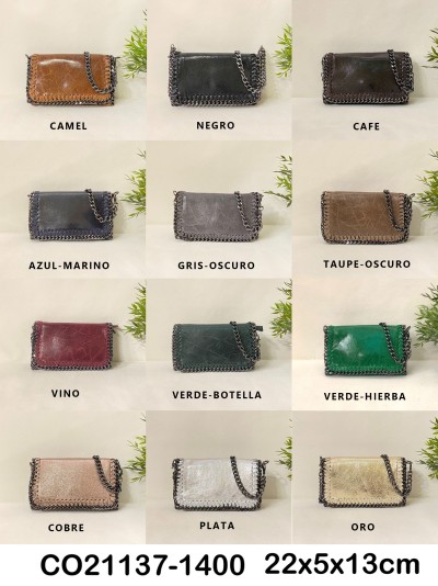 Bolsa tiracolo couro correntes - AB-CO21137