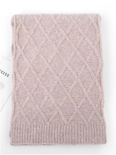 Bufanda punto rombos