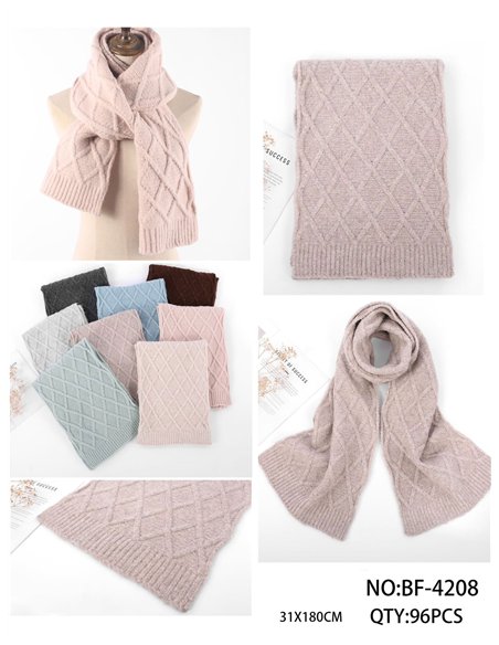 Bufanda punto rombos