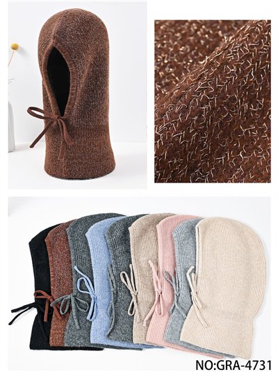 Balaclava punto brillo con cordón 2