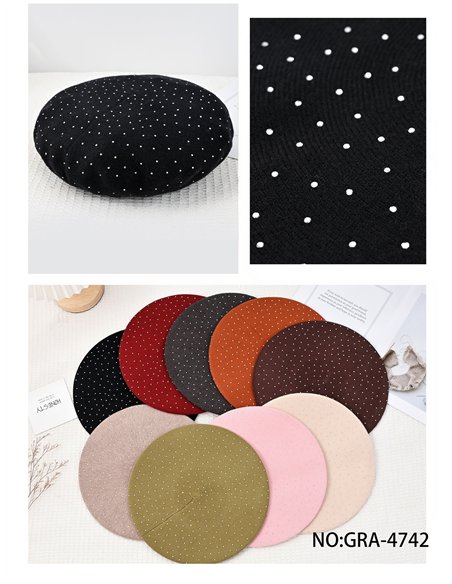 Boina punto con strass