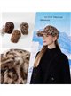 Gorra visera pelo leopardo