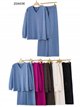 Conjunto Jersey cuello pico talla grande + Pantalón