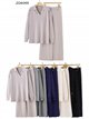 Conjunto Jersey cuello polo talla grande  + Pantalón