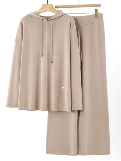 Conjunto Sudadera amplia punto capucha + Pantalón