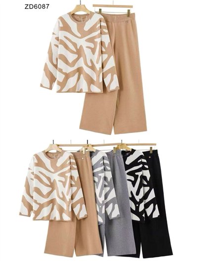 Conjunto Jersey animal print talla grande + Pantalón 2