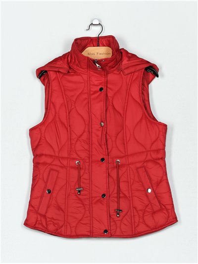 Chaleco acolchado capucha