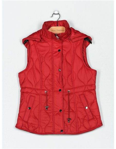 Chaleco acolchado capucha