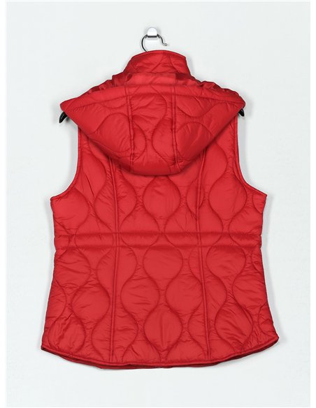 Chaleco acolchado capucha