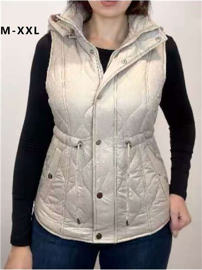 Chaleco acolchado capucha 2