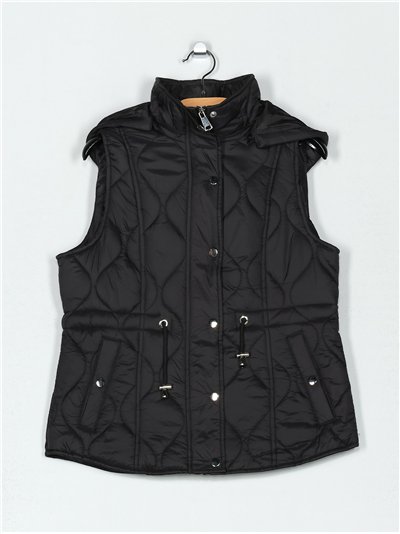 Chaleco acolchado capucha