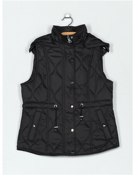 Chaleco acolchado capucha