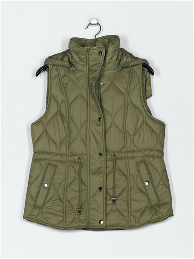 Chaleco acolchado capucha