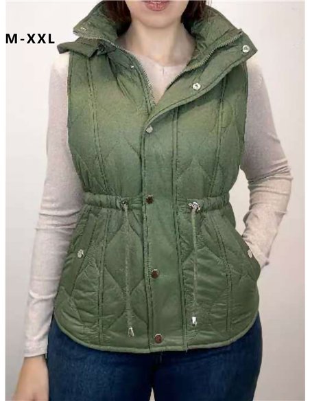 Chaleco acolchado capucha