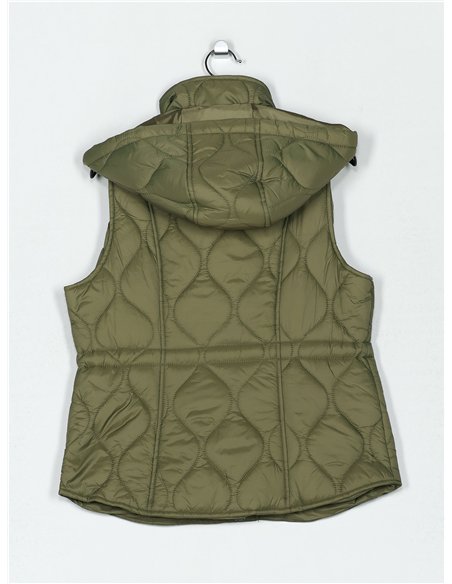 Chaleco acolchado capucha