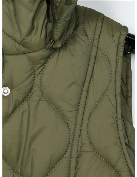 Chaleco acolchado capucha