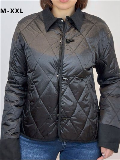 Chaqueta ligera acolchada cuello contraste 2