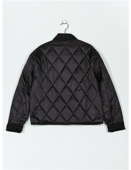 Chaqueta ligera acolchada cuello contraste