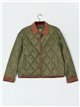 Chaqueta ligera acolchada cuello contraste