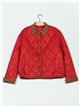 Chaqueta ligera acolchada cuello contraste