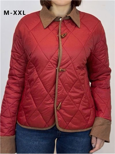 Chaqueta ligera acolchada cuello contraste 2