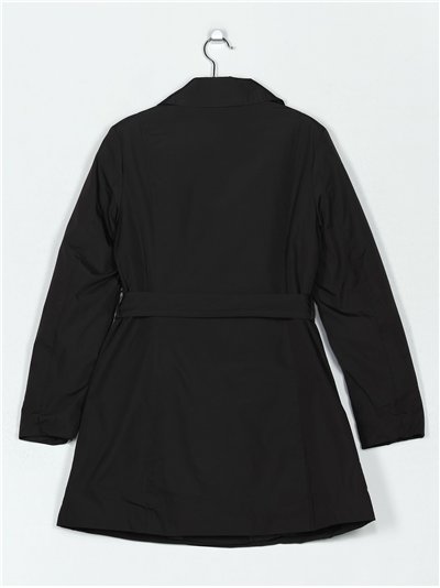 Trench acolchado cinturón 2