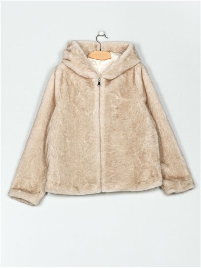 Chaqueta pelo capucha