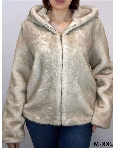Chaqueta pelo capucha