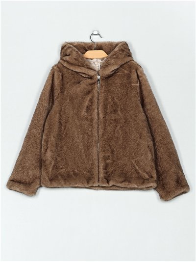Chaqueta pelo capucha