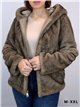 Chaqueta pelo capucha