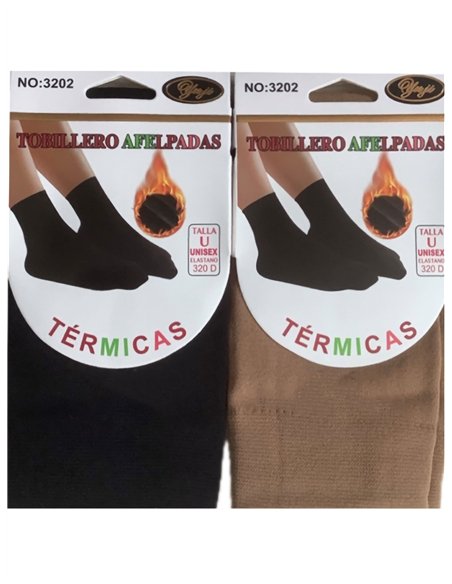 Calcetines tobillero tupidos térmicos