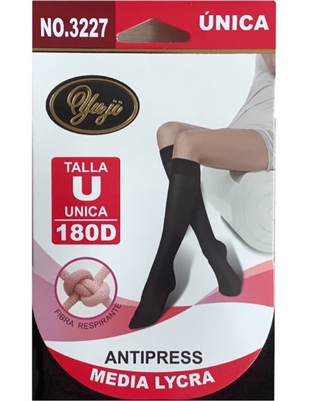 180 denier super opaque knee-high socks