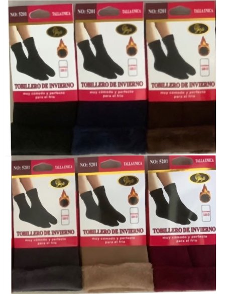 Calcetines tobillero tupidos térmicos
