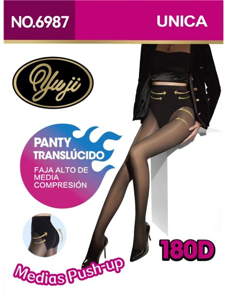 Pantis tupidos efecto transparente 180 deniers