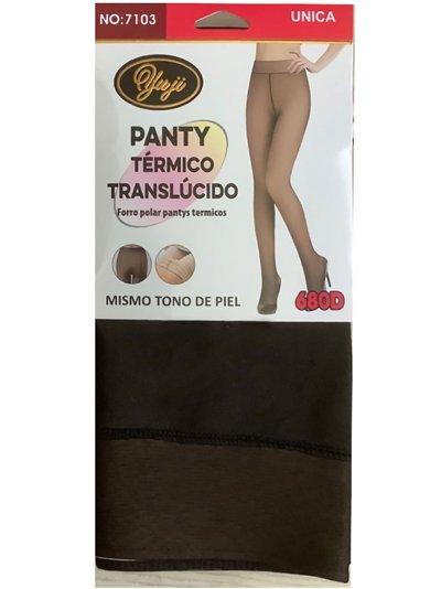 Pantis térmicos efecto transparente 680 deniers