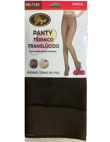 Pantis térmicos efecto transparente 680 deniers