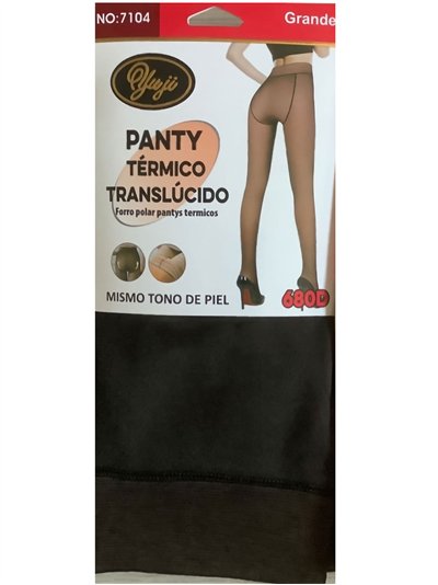 Pantis térmicos efecto transparente 680 deniers