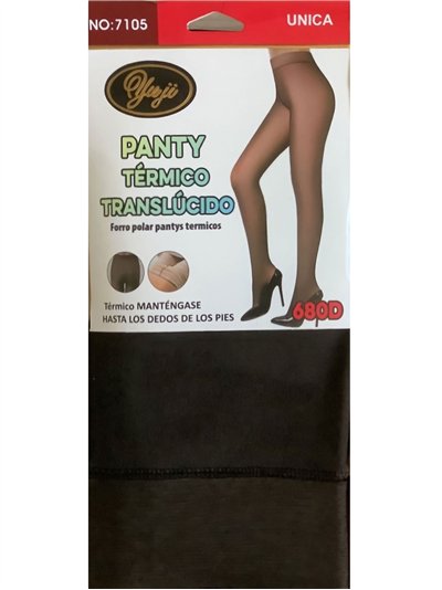Pantis térmicos efecto transparente 680 deniers