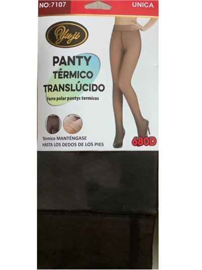Pantis térmicos efecto transparente 680 deniers